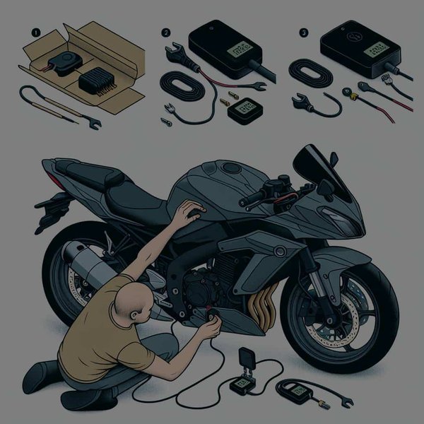 Comment installer un système de suivi GPS discret sur une Kawasaki Z1000 ?