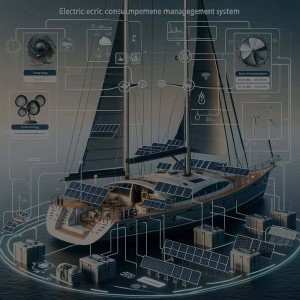 Comment mettre en place un système de gestion de la consommation électrique pour un bateau à voile avec équipements modernes?